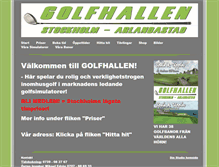 Tablet Screenshot of golfhallen.info